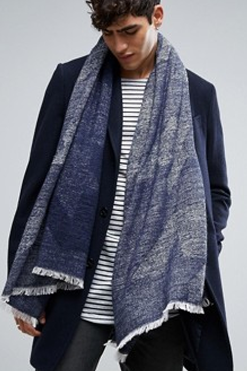 Men's Blue Scarf